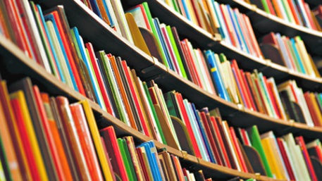 shelves of books