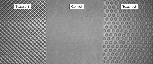 textured and control surfaces