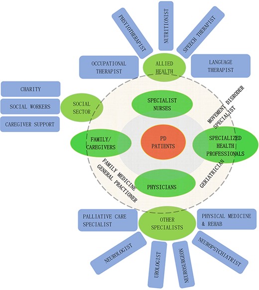 A multi-disciplinary/multi-sector team involvement is needed to manage Parkinson’s disease in older adults.