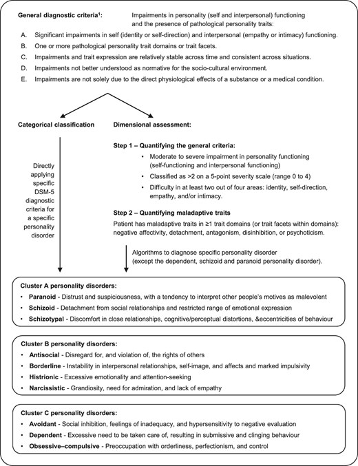 DSM-5 diagnostic algorithm for personality disorders.