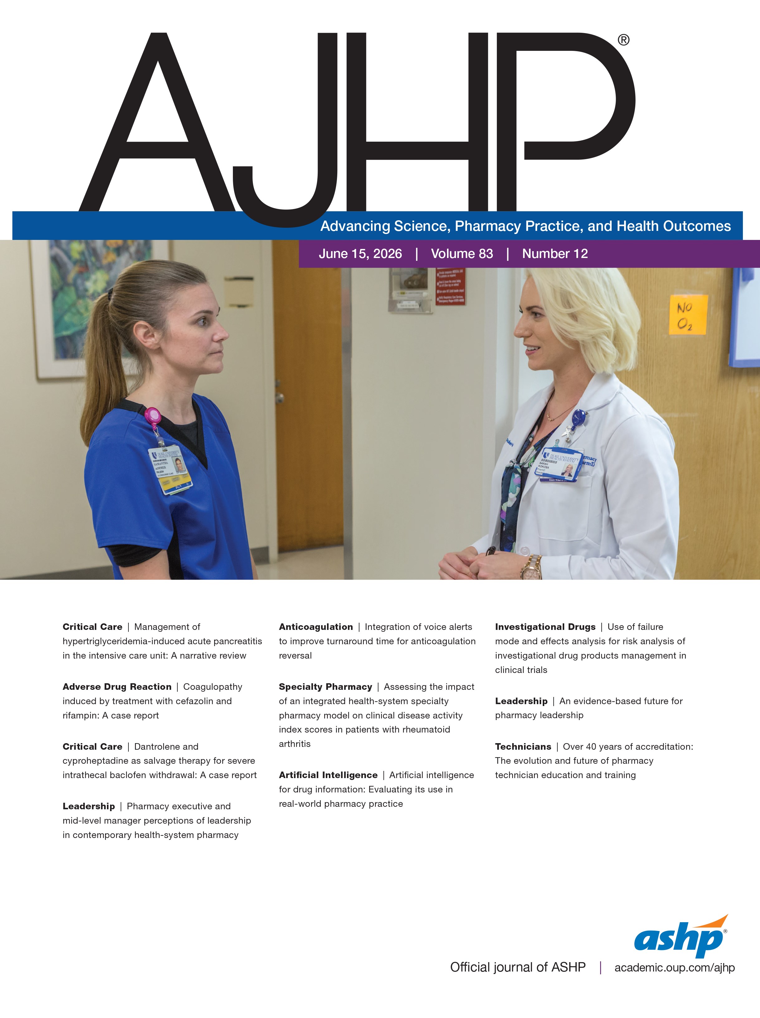Volume 83 Issue 12 | American Journal of Health-System Pharmacy ...