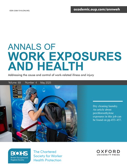 Annals of Work Exposures and Health Cover Image for Volume 69, Issue 4