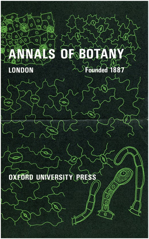 Front cover of promotional flier prepared by the Clarendon Press in 1969. It was aimed primarily at American botanists.