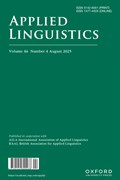 Applied Linguistics Cover Image