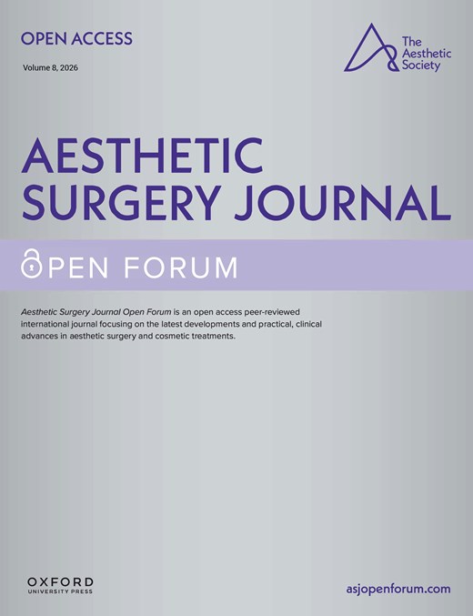 Aesthetic Surgery Journal Open Forum Cover Image for Volume 8