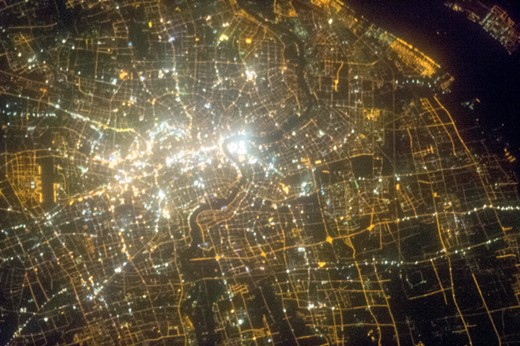 Shanghai city centre from the ISS. (Image ISS034-E-38784, from The Gateway to Astronaut Photography of Earth)