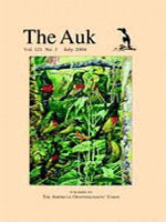 The Auk Cover Image for Volume 121, Issue 3