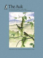 The Auk Cover Image for Volume 125, Issue 2