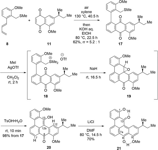 Synthesis of pentacyclic ligand 21.