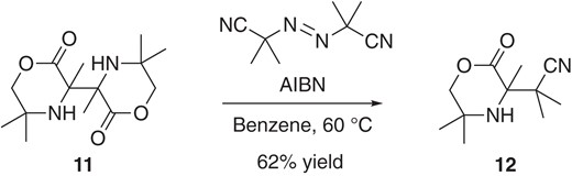 Cross-coupling strategy using a dimeric substrate.