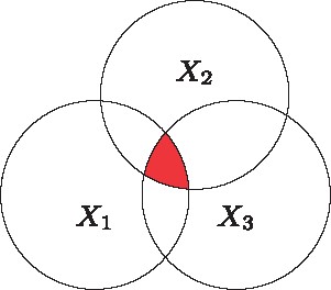 3WII(X1,X2,X3): Three-way interaction information of three random variables H(X1,X2)+H(X1,X3)+H(X2,X3)−H(X1)−H(X2)−H(X3)−H(X1,X2,X3)