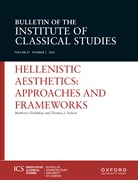 Bulletin of the Institute of Classical Studies Cover Image