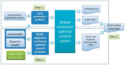 Overall workflow of the solution strategy for IOC problems