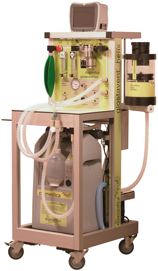 The Glostavent® anaesthetic machine.