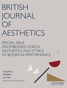 The British Journal of Aesthetics Cover Image