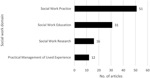 Social work domains.