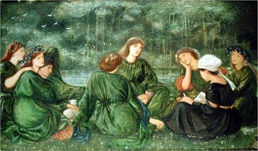 Edward Burne-Jones, Green Summer (1864). Wikimedia Commons.
