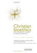 Christian bioethics: Non-Ecumenical Studies in Medical Morality Cover Image