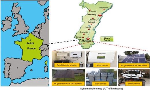 Geographical location of the study site.