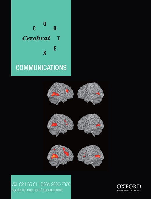 Cerebral Cortex Communications Cover Image for Volume 2, Issue 4