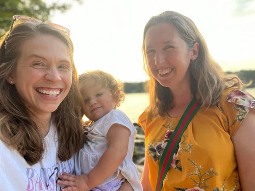 Author, Jenny, and Jenny's daughter.