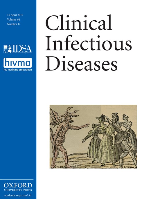 Clinical Infectious Diseases Cover Image for Volume 64, Issue 8