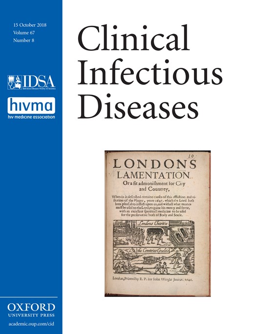 Clinical Infectious Diseases Cover Image for Volume 67, Issue 8