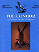 The Condor: Ornithological Applications Cover Image for Volume 102, Issue 4