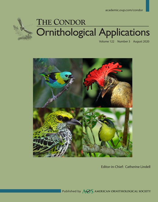 The Condor: Ornithological Applications Cover Image for Volume 122, Issue 3