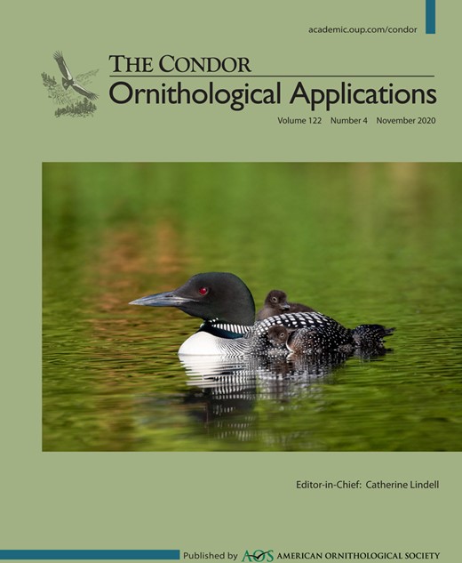 The Condor: Ornithological Applications Cover Image for Volume 122, Issue 4