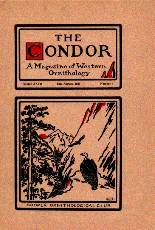 The Condor: Ornithological Applications Cover Image for Volume 27, Issue 4