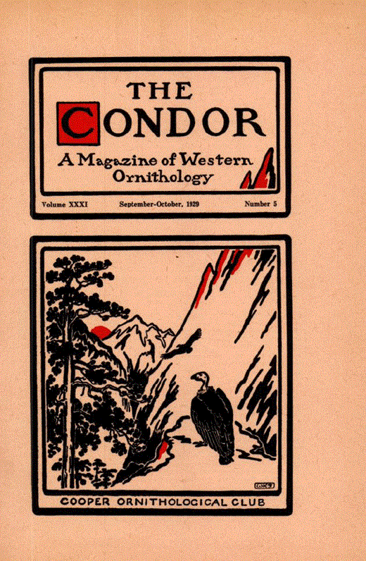 The Condor: Ornithological Applications Cover Image for Volume 31, Issue 5