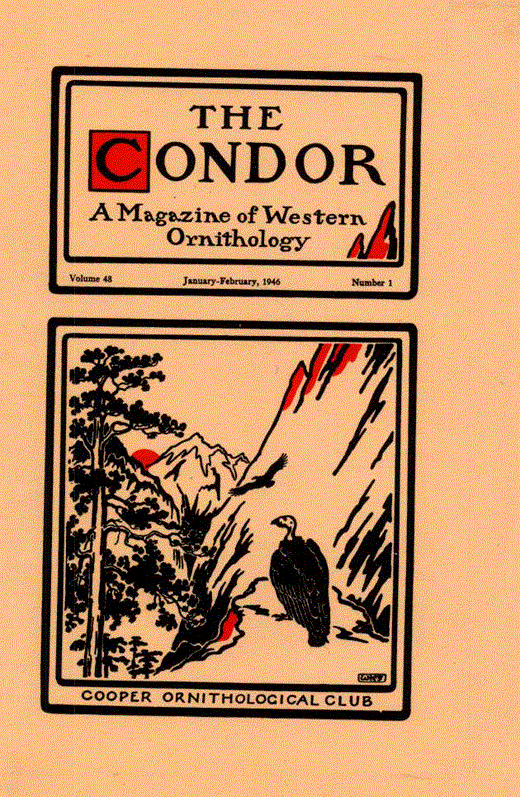 The Condor: Ornithological Applications Cover Image for Volume 48, Issue 1