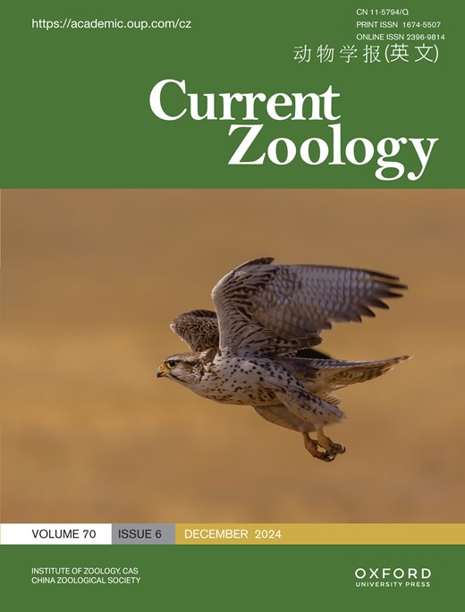 Current Zoology Cover Image for Volume 70, Issue 6