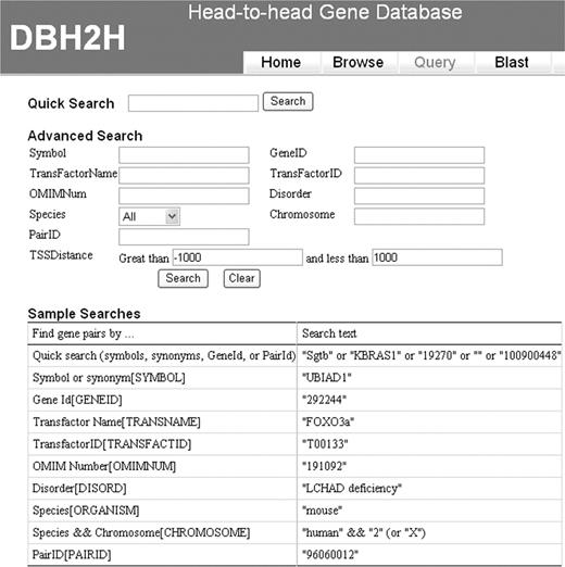 Combinatorial keyword search for particular h2h pairs.