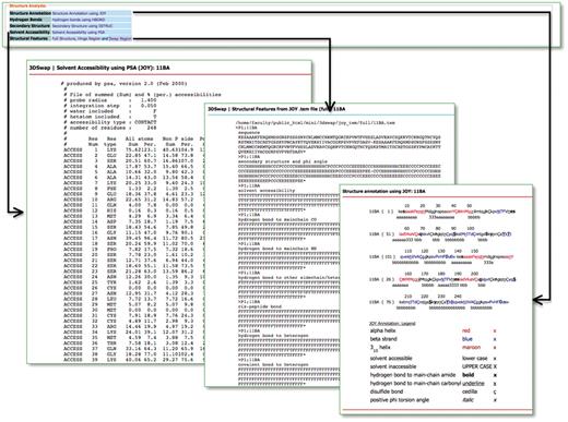 Structural features in 3DSwap.