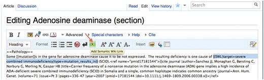Editing button for help inserting SWLs into Wikipedia articles.