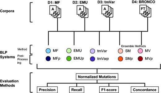 Workflow for assessing the performance of MF, EMU and tmVar in this study.