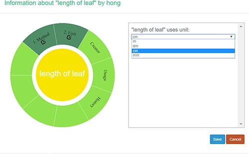 Measurement unit information in Measurement Recorder.