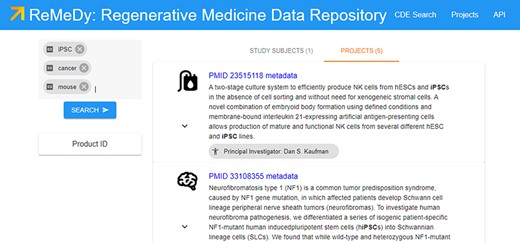 Demonstration of a search query used to collect cohorts for further analysis.