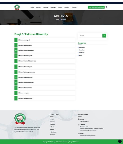 Use of Archives tool.