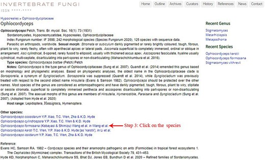 Information on the entomopathogenic genus Ophiocordyceps.
