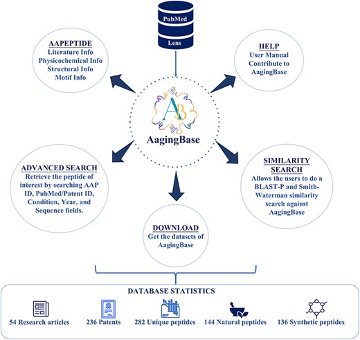 The overall architecture of the AagingBase.
