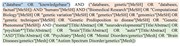 Advanced search filter used to search the PubMed information source.