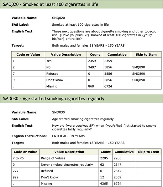 SMQ020–SMD030 flow