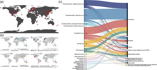 Global distribution and environmental context of MTB genomes.