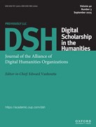 Digital Scholarship in the Humanities Cover Image