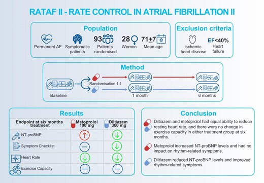 Figure developed by the authors with venngage.com with licence to use, reproduce and distribute. AF, atrial fibrillation; EF, ejection fraction; and NT-proBNP, N-terminal pro-B-type natriuretic peptide.