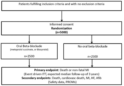 Screening, randomization and follow-up.
