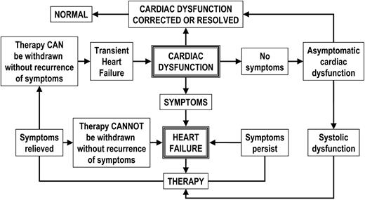 Figure 1 Relationship between cardiac dysfunction, heart failure, and heart failure rendered asymptomatic.